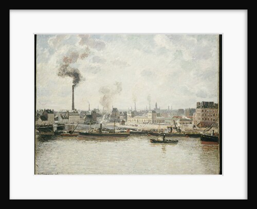 Quay at Saint-Sever, Rouen by Camillle Pissarro
