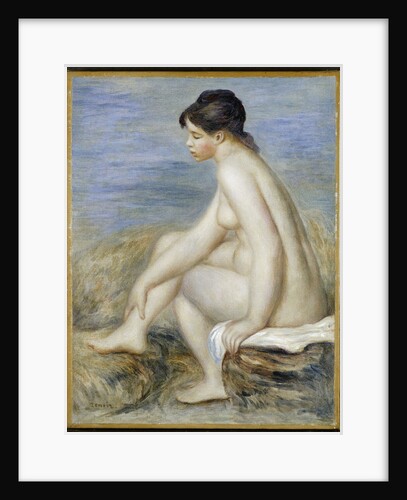 A Seated Bather by Pierre-Auguste Renoir