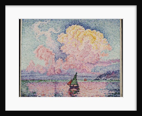 Pink Clouds, Antibes by Paul Signac