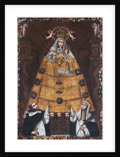 Our Lady of the Rosary with Saint Dominic and Saint Rose by Anonymous