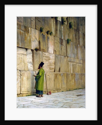 The Wailing Wall, Jerusalem by Jean-Léon Gérôme