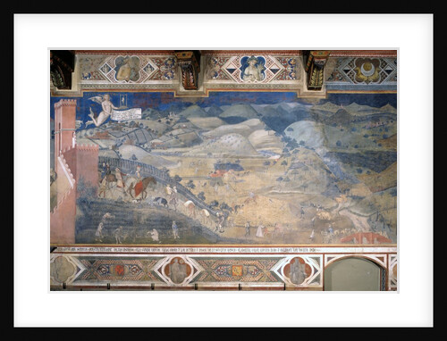 Allegory of Good and Bad Government: The Effects of Good Government in the Countryside by Ambrogio Lorenzetti