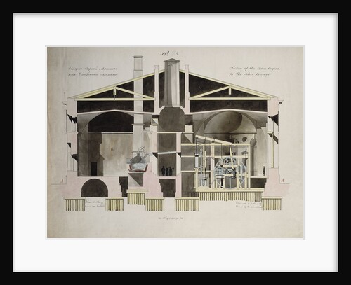 The Imperial Bank Mint, St. Petersburg: Section of the Steam Engine for the Silver Coinage by G. Baboshin and Alexei Nicolaevitch Olenin by Anonymous