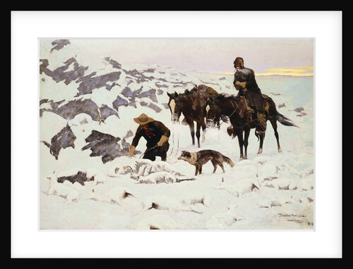 The Frozen Sheepherder by Frederic Remington