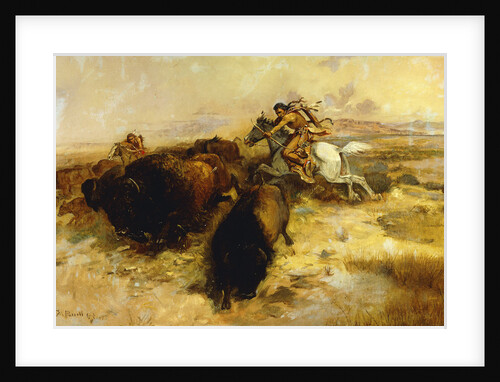 Buffalo Hunt by Charles Marion Russell
