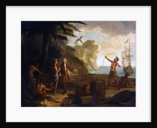 America: A European Merchant Negotiating with Native Americans by Jean-Baptiste Oudry