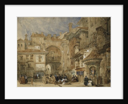 The Gate of the Viva Rambla, Granada by David Roberts