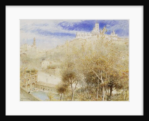 The Fonte Branda, Siena by Albert Goodwin