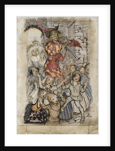 The Pied Piper and the Children by Arthur Rackham