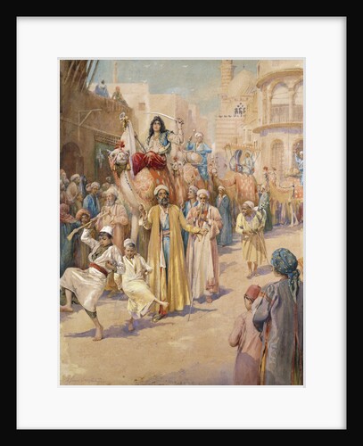 An Arab Wedding Procession Through Cairo by James Shaw Crompton