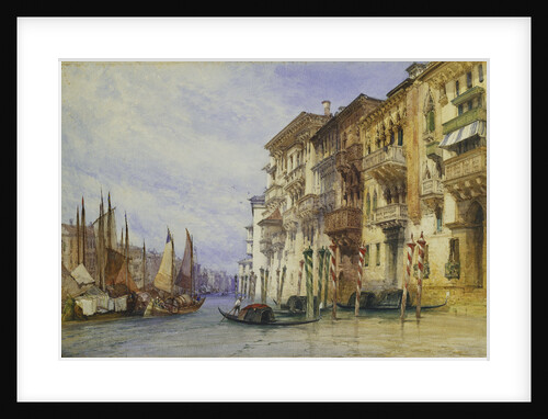 Palaces Near the Entrance of the Grand Canal, Venice by William Callow
