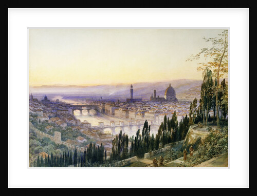 Florence from San Miniato by Arthur Severn