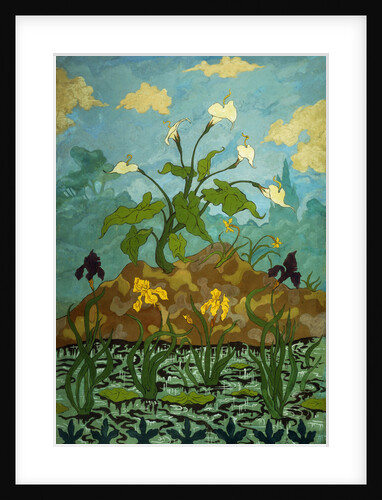 Lilies, Purple and Yellow Irises by Paul Ranson