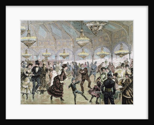 Circle of skaters in the circus of the Champs Elysees in Paris by Anonymous