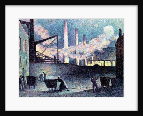 Factory Chimneys at Couillet by Maximilien Luce