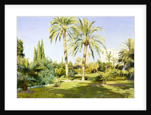 The Royal Gardens, Athens by Peder Monsted
