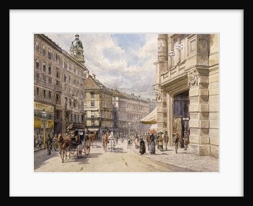 The Graben, Vienna by Ferdinand Weckbrodt