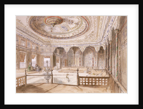 An Interior of a Palace at Uyne by Jules Joseph Augustin Laurens