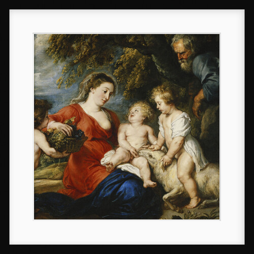 The Holy Family with the Infant Saint John the Baptist attributed to Peter Paul Rubens by Anonymous