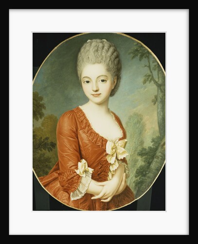 Portrait of a Young Lady attributed to Antoine Vestier by Anonymous