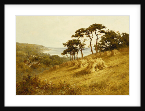 Harvest Time, Fairlight, Sussex by Henry H Parker