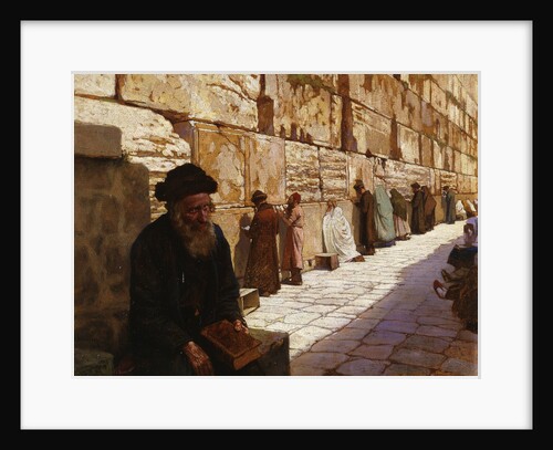 The Wailing Wall, Jerusalem by Wassilij Ivanowitsch Nawasoff