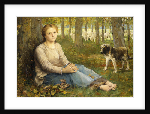 A Shepherdess and Her Flock by John MacAllan Swan