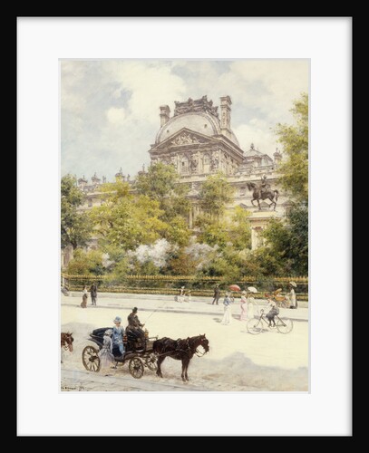 La Place du Louvre by Louis Beraud