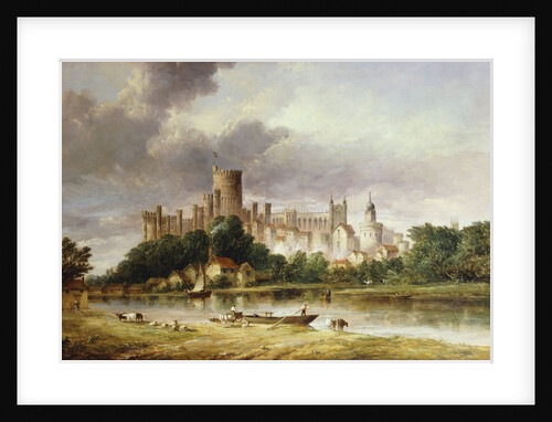 A View of Windsor Castle from the Brocas Meadows by Alfred Vickers