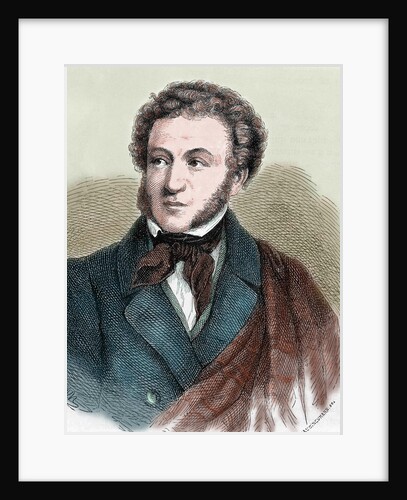 Pushkin, Aleksandr Sergeevic (1799-1837). Russian poet by Anonymous