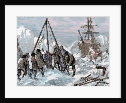 Nares, Sir George Strong (1831-1915). British naval officer and Arctic explorer. The crew of "Discov by Anonymous
