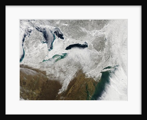 Snow across northeastern United States by Anonymous
