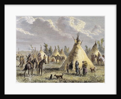 Sioux Camp near Fort Laramie by Anonymous