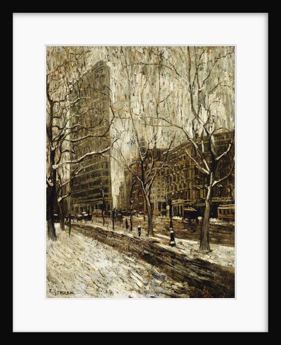 The Flatiron Building, New York by Ernest Lawson
