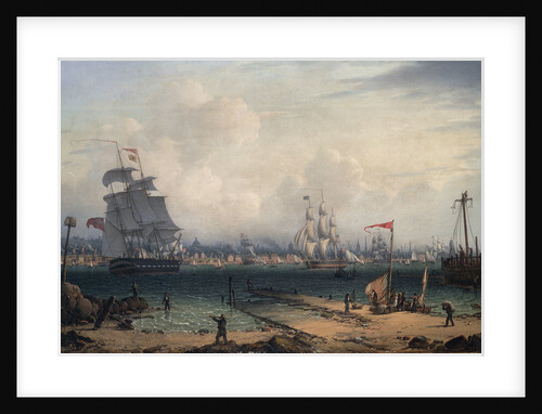 View of Liverpool, from Cheshire by Robert Salmon