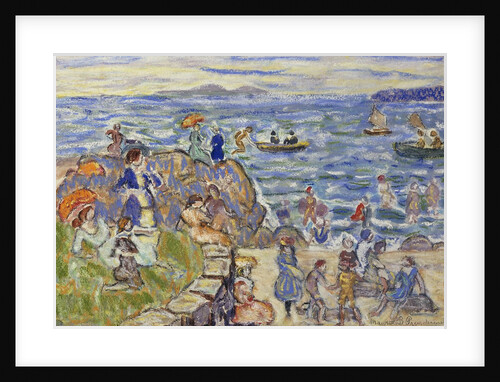 Massachusetts Beach Scene by Maurice Brazil Prendergast