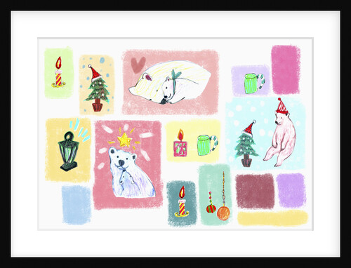 Sticker icon pack of polar bear and christmas by Anonymous