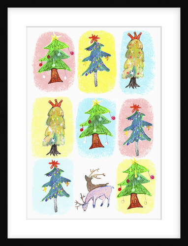 Sticker icon pack of christmas trees by Anonymous