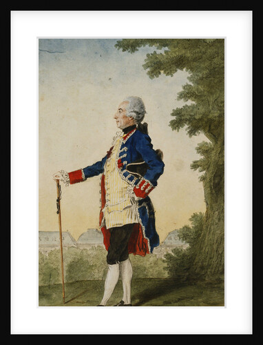 The Baron de Bombelles in the Tuileries by Louis de Carmontelle