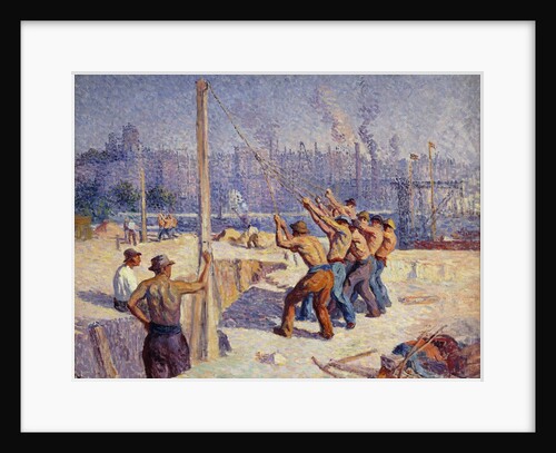Les Batteurs de Pieux by Maximilien Luce