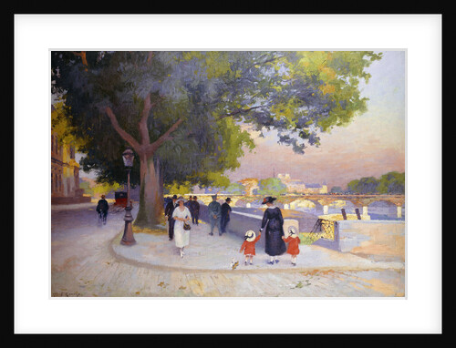 Le Quai du Louvre by Ernest Renoux
