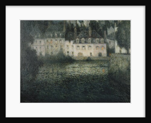 House on the River in the Moonlight by Henri Le Sidaner