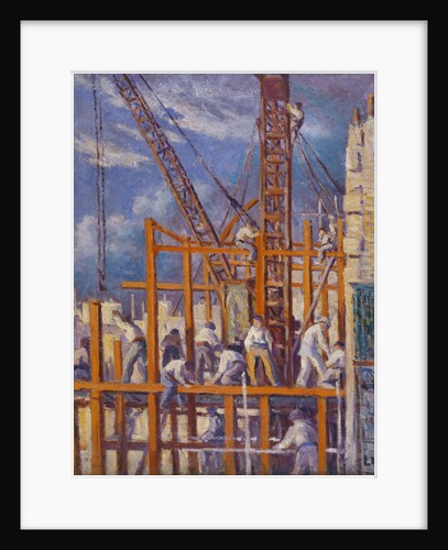 The Building Sites of Paris, Boulevard de la Madeleine by Maximilien Luce