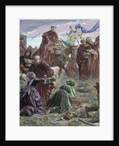 Martin Luther (1483-1546). Sale of indulgences in Germany in opposition to the doctrine preached by by Anonymous