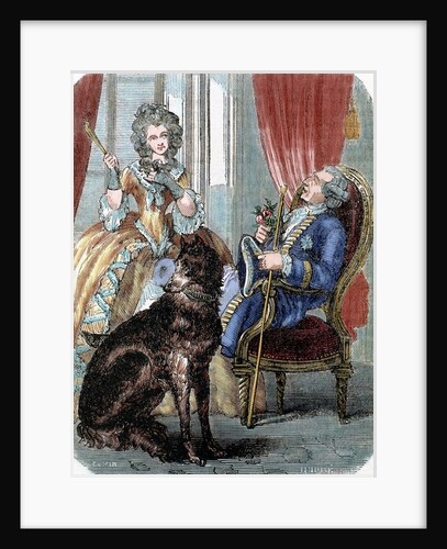 Louis XV (1710-1774). King of France (1715-1774) and Marie Jeanne Becu, Comtesse du Barry by Anonymous