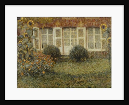 Pavilion House with Sunflowers by Henri Le Sidaner