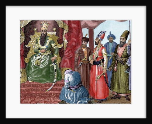 Sultan welcoming the Council members in the courtroom Topkapi Palace. Istanbul. Turkey by Anonymous