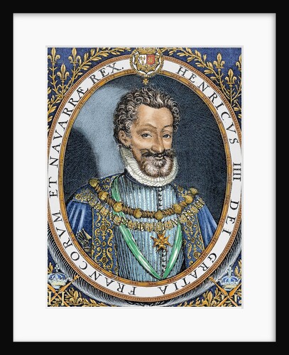 Henry IV of France "The Great" (1553-1610). Engraving by Anonymous