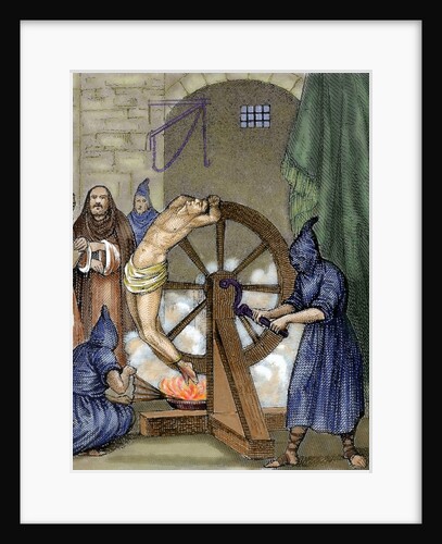 Inquisition. Instrument of torture. Wheel of Fortune by Anonymous