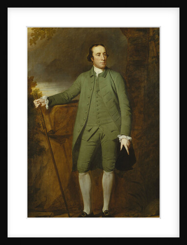 Portrait of George Morewood, standing full length, in a Green Coat, Waistcoat and Breeches by George Romney